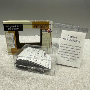 NWT Vintage Magnetic Poetry Yiddish Edition World, Over 400 Words, Creative Fun